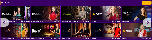 live casino popular